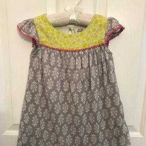 Mini Boden crinkle hopscotch dress